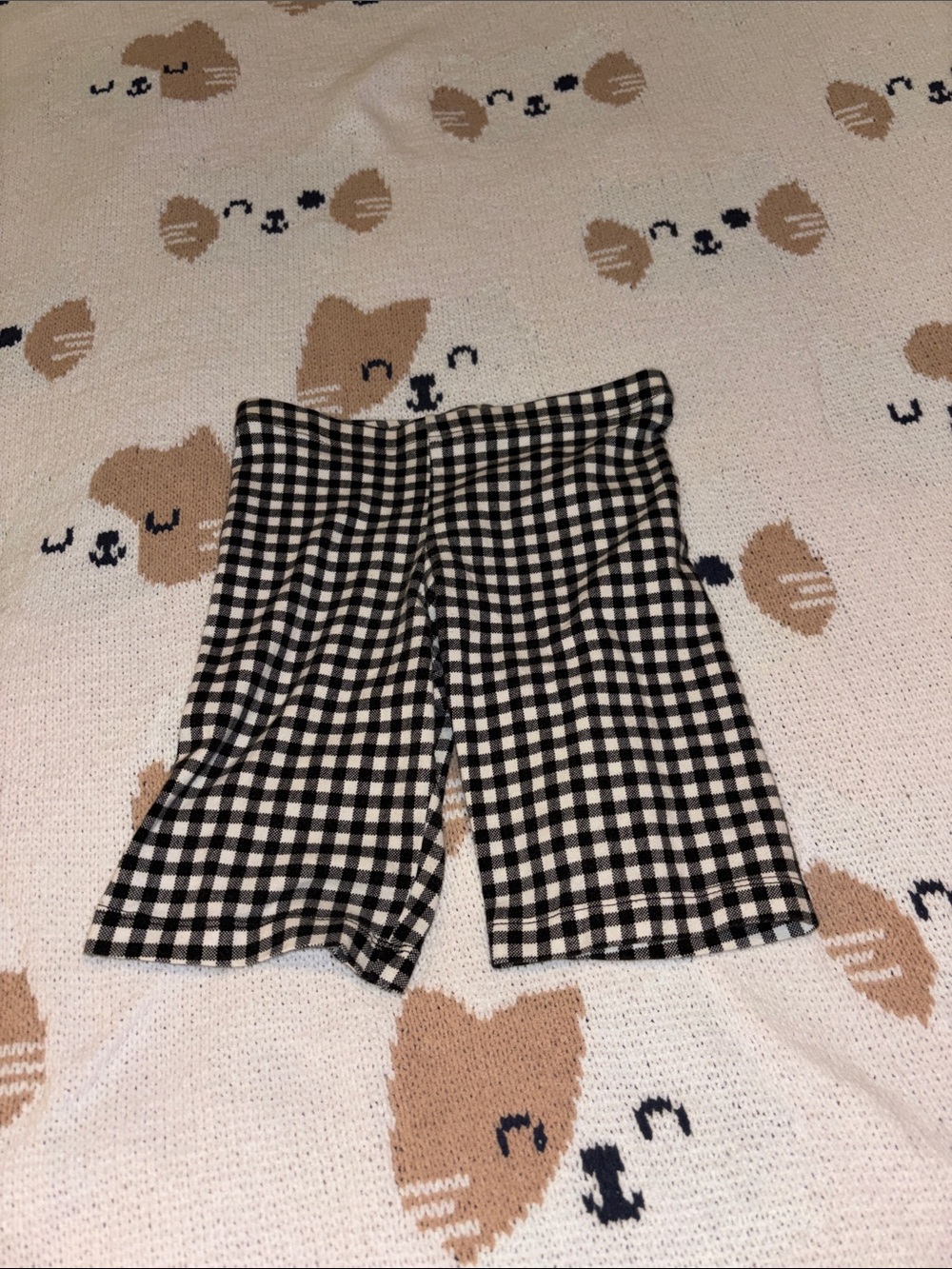Old Navy Black and White Gingham Girls' Shorts